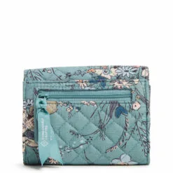 Vera Bradley RFID Riley Compact Wallet In Sunlit Garden Sage 5 Vera Bradley RFID Riley Compact Wallet In Sunlit Garden Sage -Hallmark popular shop Vera Bradley Green Floral Pattern Small Wallet 2842916046 02