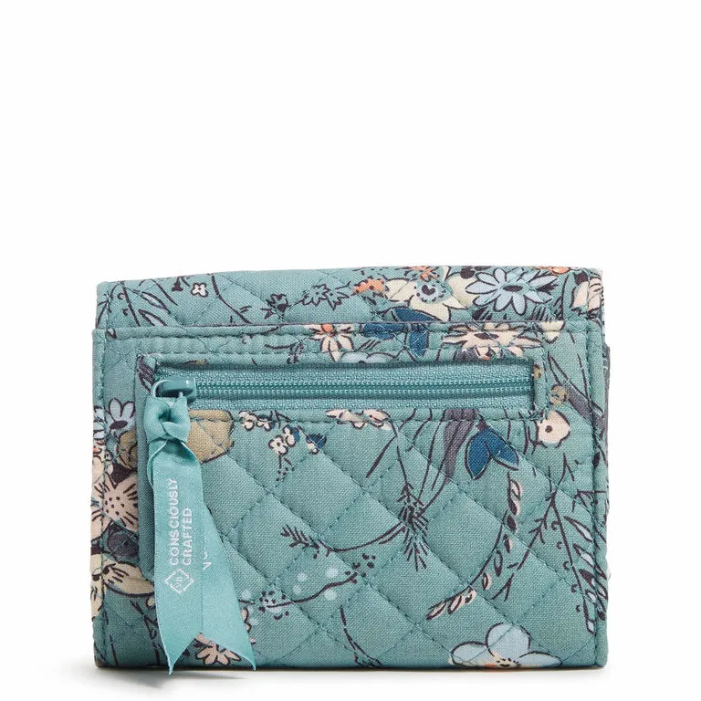 Vera Bradley RFID Riley Compact Wallet In Sunlit Garden Sage 4 Vera Bradley RFID Riley Compact Wallet In Sunlit Garden Sage - Image 2