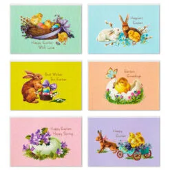 Hallmark Vintage Bunnies And Chicks Boxed Easter Cards, Pack Of 24 -Hallmark popular shop Vintage Easter Bunnies Chicks Boxed Easter Cards 5STZ1131 02
