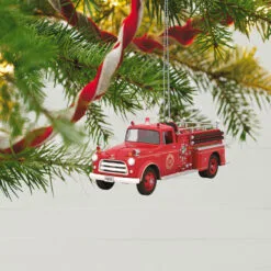 Hallmark Fire Brigade 1956 Dodge Fire Engine 2023 Ornament With Light -Hallmark popular shop Vintage Fire Truck Keepsake Ornament 2799QXR8167 02