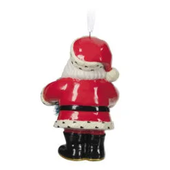 Hallmark Jolly Santa Porcelain Special Edition Ornament -Hallmark popular shop Vintage Jolly Santa With Wreath Keepsake Ornament 2499QXT4113 06