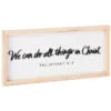 Hallmark We Can Do All Things In Christ Wooden Quote Sign, 15x7 -Hallmark popular shop We Can Do All Things in Christ Wooden Quote Sign 1SNN1054 01