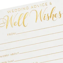 Hallmark Wedding Advice And Well Wishes Note Cards, Pack Of 24 9 Hallmark Wedding Advice And Well Wishes Note Cards, Pack Of 24 -Hallmark popular shop Wedding Advice and Well Wishes Note Cards 1SOM3845 03