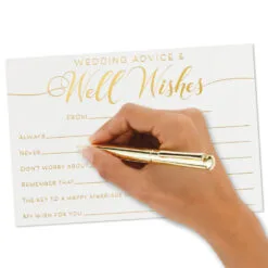 Hallmark Wedding Advice And Well Wishes Note Cards, Pack Of 24 10 Hallmark Wedding Advice And Well Wishes Note Cards, Pack Of 24 -Hallmark popular shop Wedding Advice and Well Wishes Note Cards 1SOM3845 04