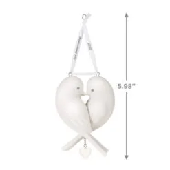 Hallmark Our Anniversary 2023 Porcelain Ornament -Hallmark popular shop White Love Birds Anniversary Keepsake Ornament 1999QHX3069 03