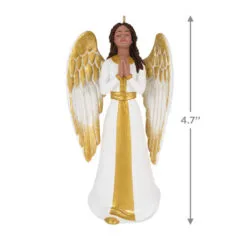 Hallmark Angel Of Adoration Ornament -Hallmark popular shop White and Gold Angel Keepsake Ornament 1999QSM7857 03