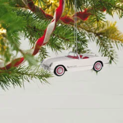 Hallmark popular shop -Hallmark popular shop White and Red Corvette Car Keepsake Ornament 2199QXE3247 02