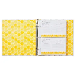 Hallmark Yellow Honeycomb Recipe Organizer Book -Hallmark popular shop Yellow Honeycomb Recipe Organizer Book 1TOG1031 02