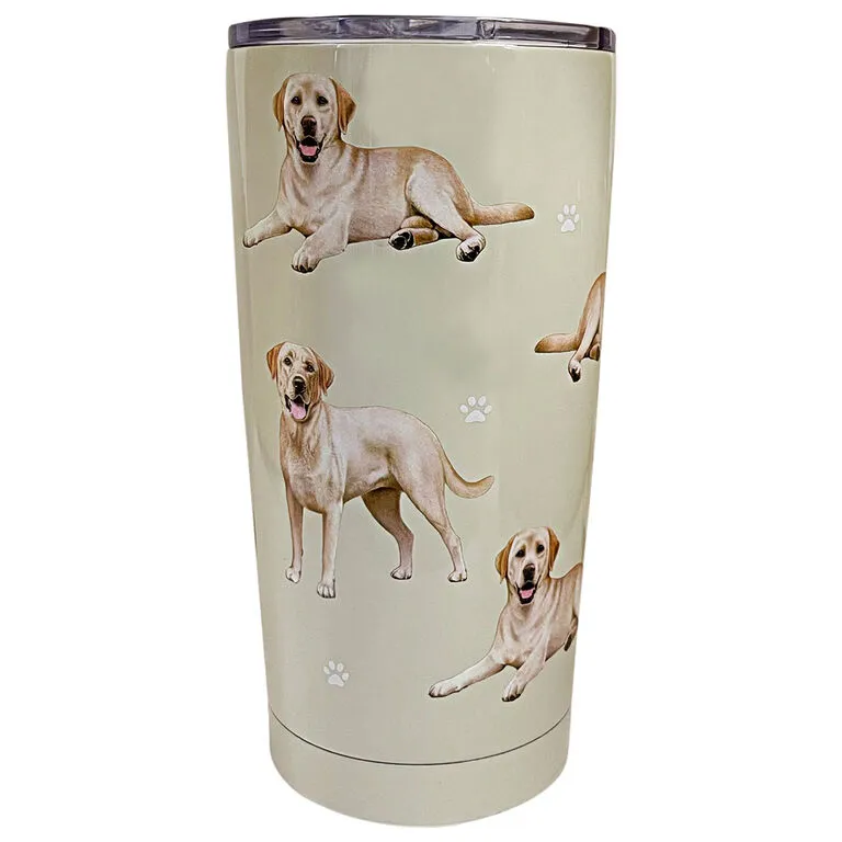 E&S Pets Yellow Labrador Stainless Steel Tumbler, 20 Oz. 3 E&S Pets Yellow Labrador Stainless Steel Tumbler, 20 Oz.