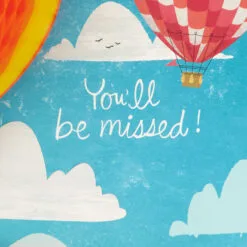 Hallmark 16" Hot Air Balloons Pop-Up Jumbo Goodbye Card 13 Hallmark 16" Hot Air Balloons Pop-Up Jumbo Goodbye Card -Hallmark popular shop Youll Be Missed Balloon Goodbye Card 1499CBG1018 03
