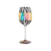 Lolita Love Your Stripes Handpainted Wine Glass, 15 Oz. -Hallmark popular shop Zebra Stripes Handpainted Wine Glass 6010156 01