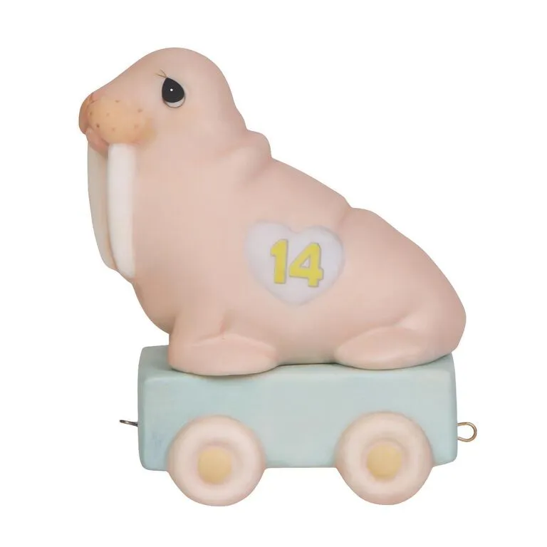 Precious Moments It's Your Birthday Live It Up Walrus Figurine, Age 14 3 Precious Moments It's Your Birthday Live It Up Walrus Figurine, Age 14
